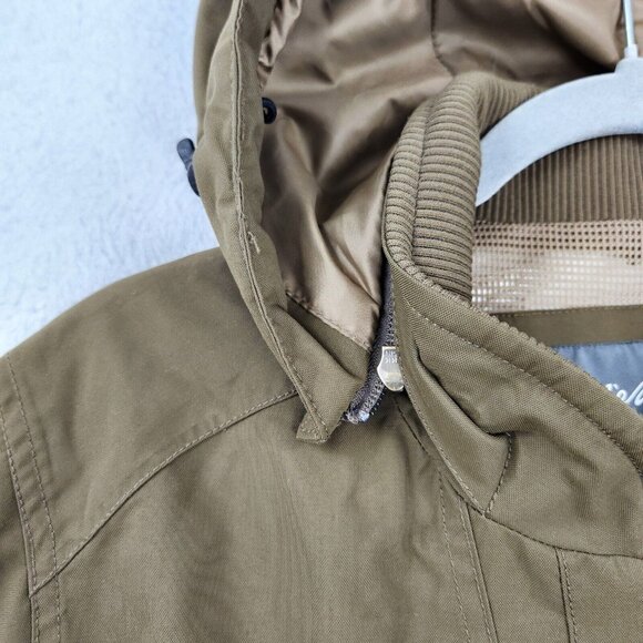 Eddie Bauer Jacket Mens Small Green Sport Shop Weather Edge Hooded Field Utility - Picture 7 of 16